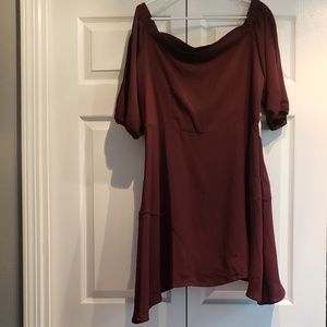 Bar III off shoulder, open sleeve dress